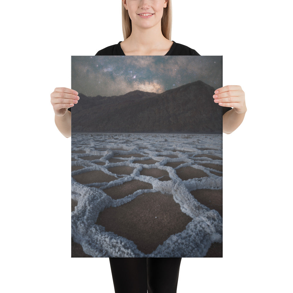 Badwater Basin Nightscape Canvas