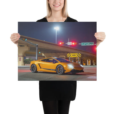 Lamborghini Gallardo Night Canvas