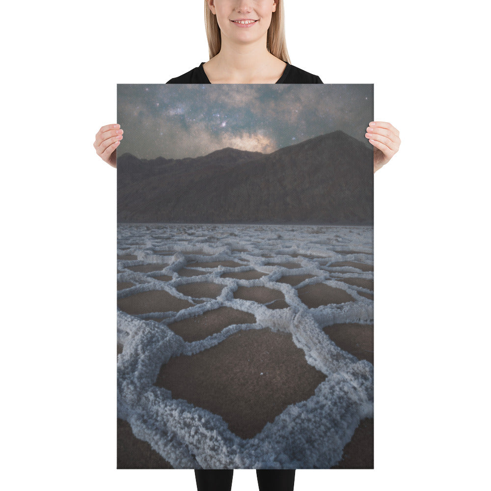 Badwater Basin Nightscape Canvas