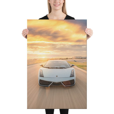 Lamborghini Gallardo Action Canvas