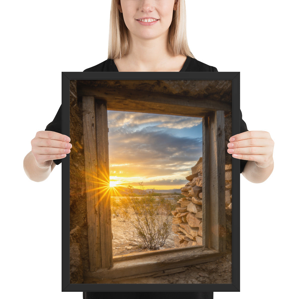 Terlingua Sunrise Framed Matte