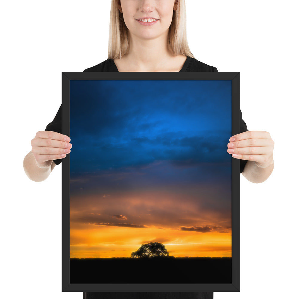 Texas Panhandle Sunset Framed Matte