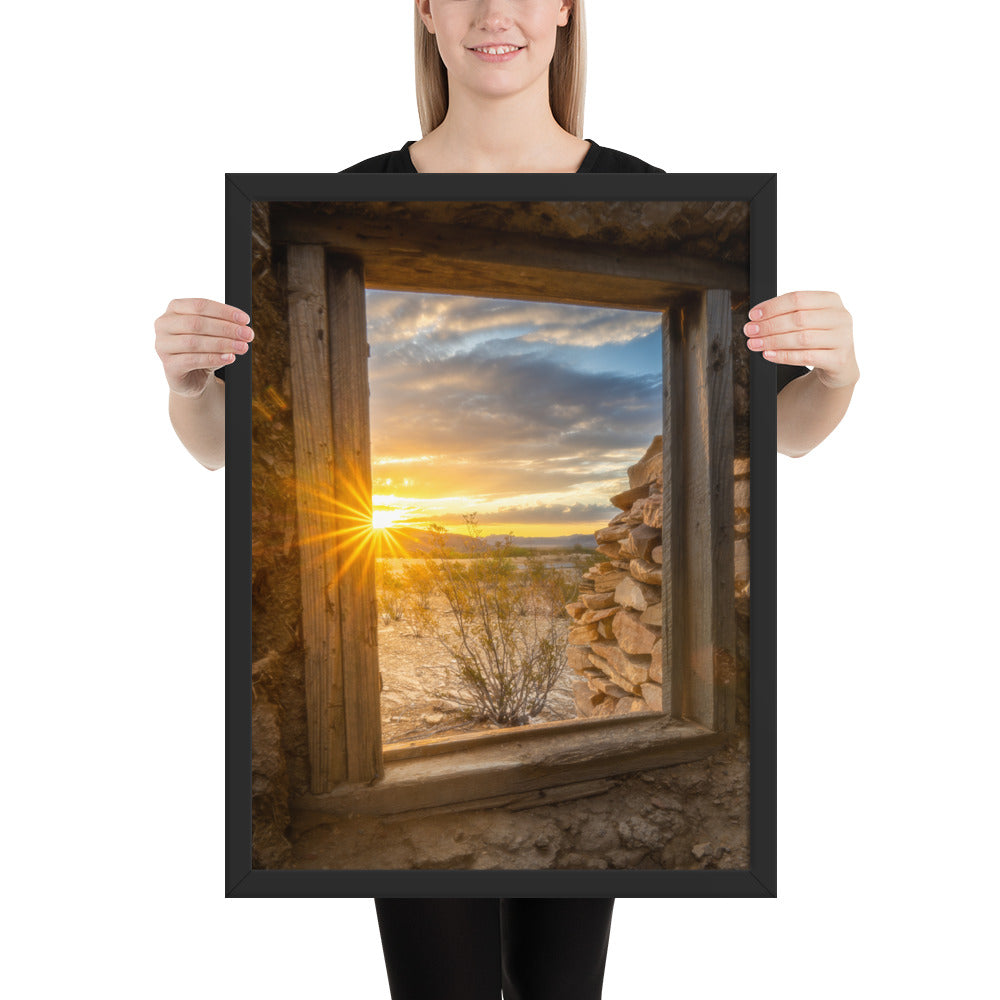 Terlingua Sunrise Framed Matte