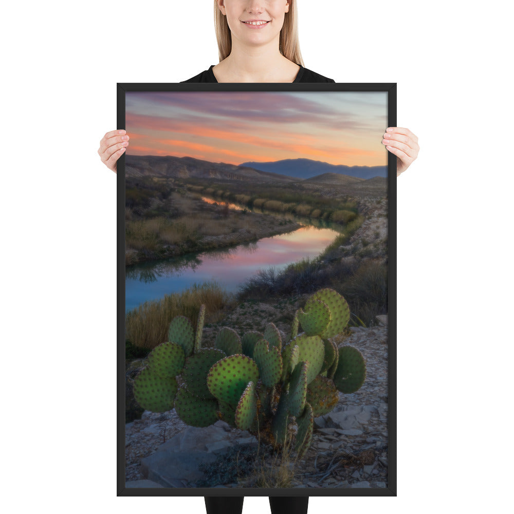 Rio Grande Sunset Framed Matte
