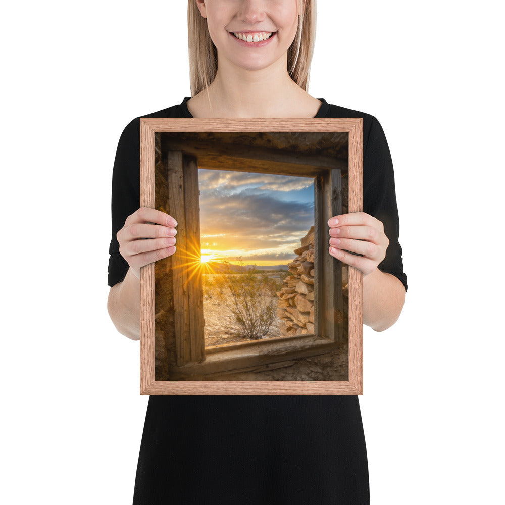 Terlingua Sunrise Framed Matte