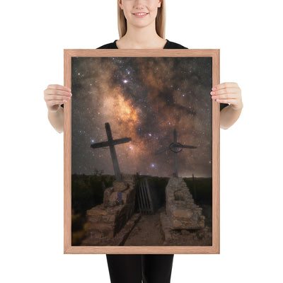 Terlingua Cemetery Milky Way Framed Matte