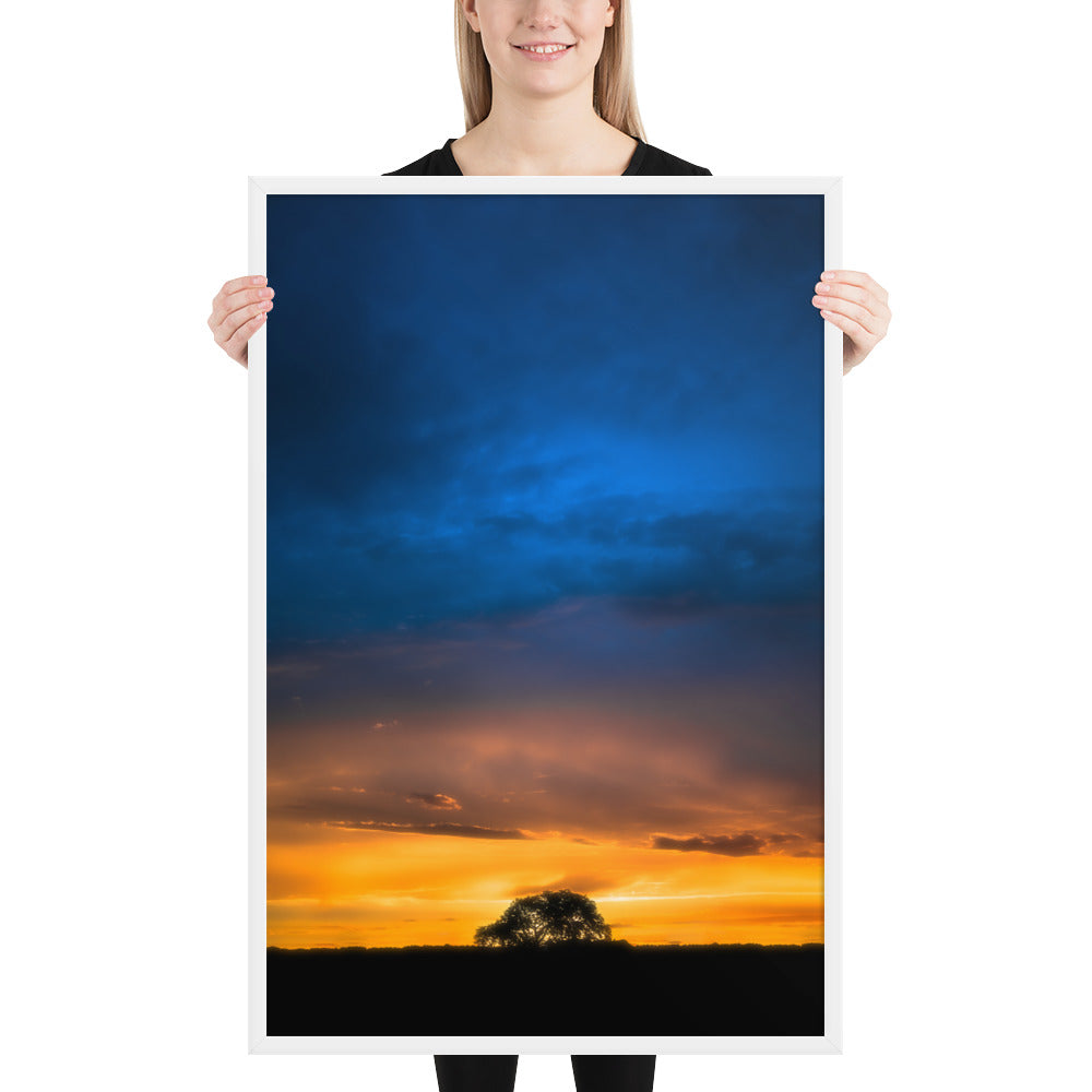 Texas Panhandle Sunset Framed Matte