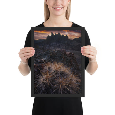 Mule Ears Sunrise Framed Luster