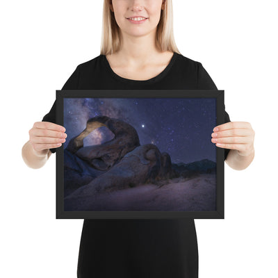 Mobius Arch Night Framed Luster