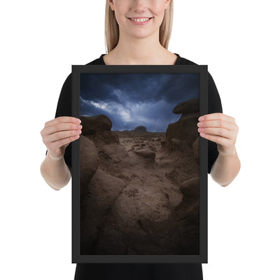 Goblin Valley Storm Framed Luster