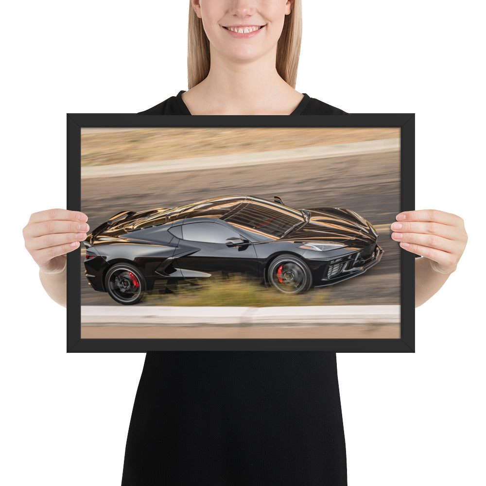 C8 Corvette Race Framed Luster