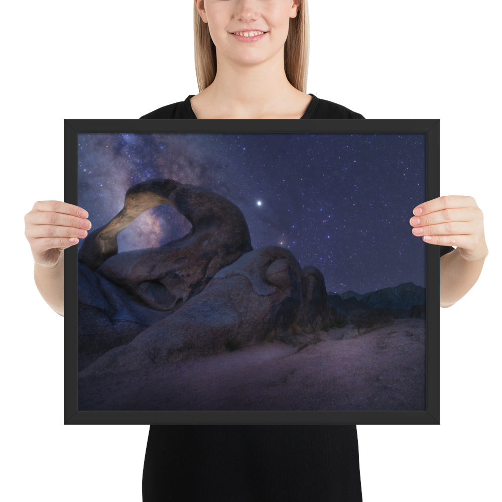 Mobius Arch Night Framed Luster