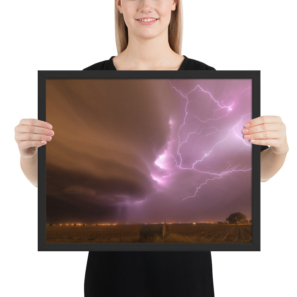 Dust Storm Supercell Framed Luster