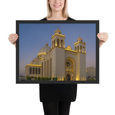 San Salvador Cathedral Framed Luster
