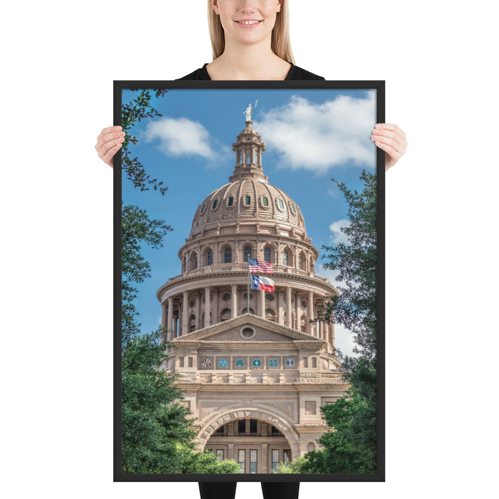 Texas State Capitol Framed Luster
