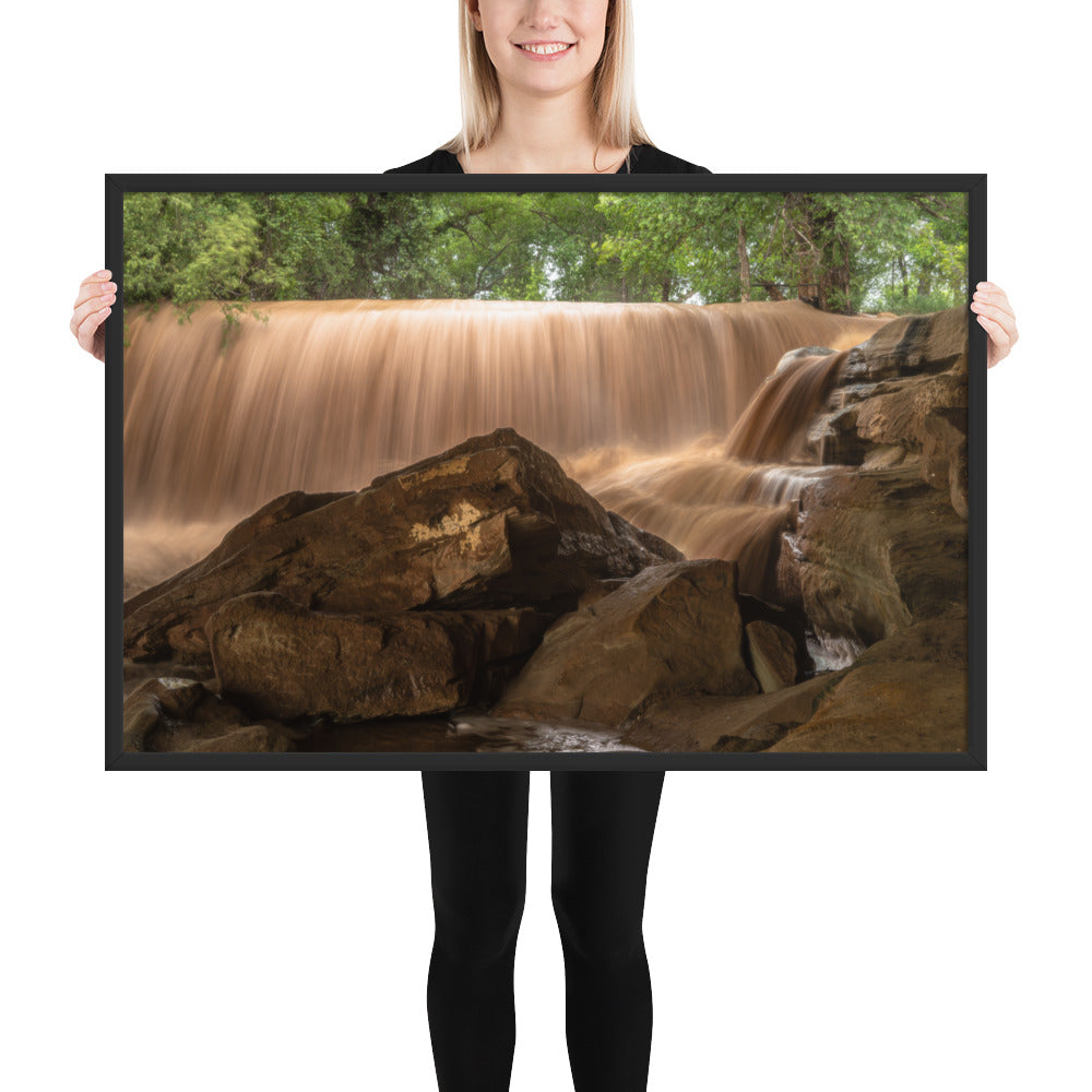 Silver Falls Overflowing Framed Luster