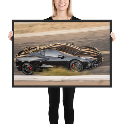 C8 Corvette Race Framed Luster