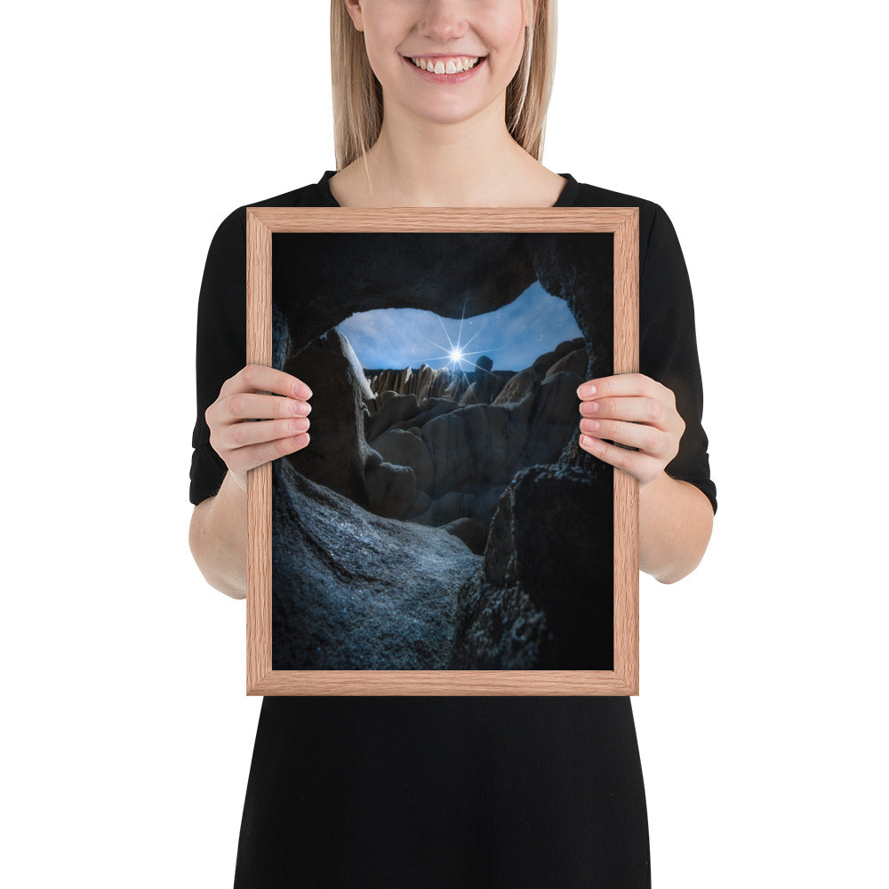 Joshua Tree Cave Framed Luster
