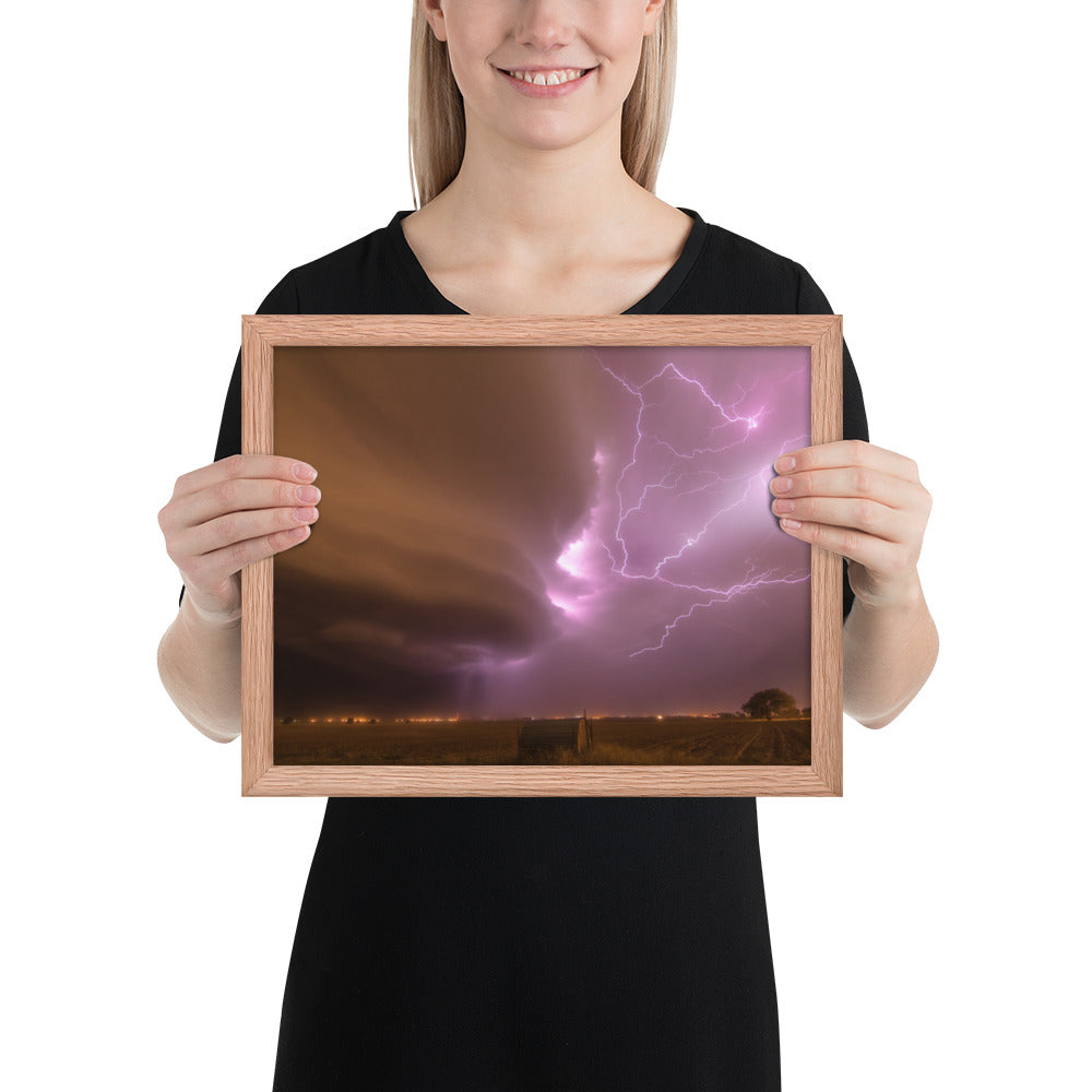 Dust Storm Supercell Framed Luster