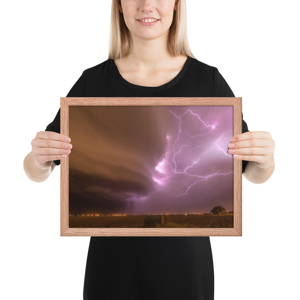 Dust Storm Supercell Framed Luster