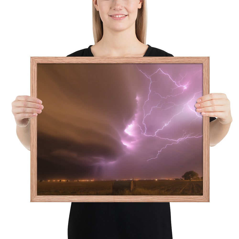 Dust Storm Supercell Framed Luster