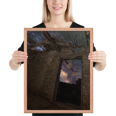 Terlingua Ruins Night Framed Luster