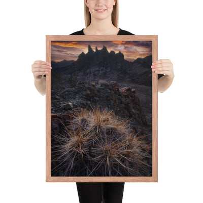 Mule Ears Sunrise Framed Luster