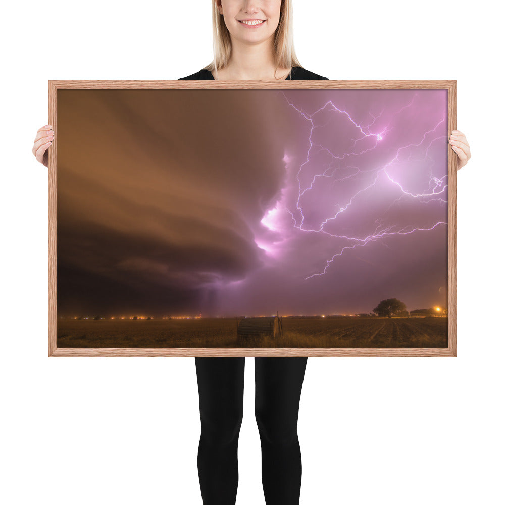 Dust Storm Supercell Framed Luster