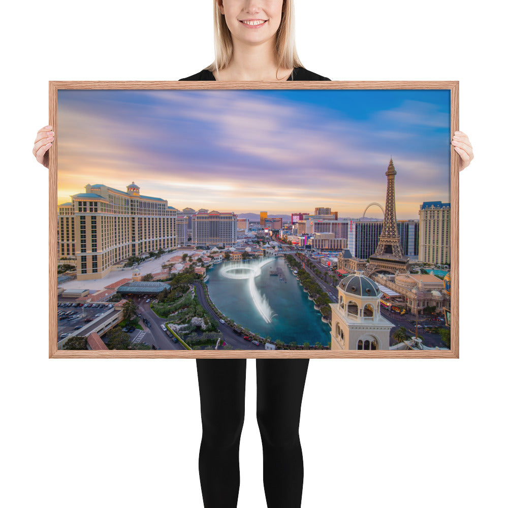 Cosmo Las Vegas Sunset Framed Luster