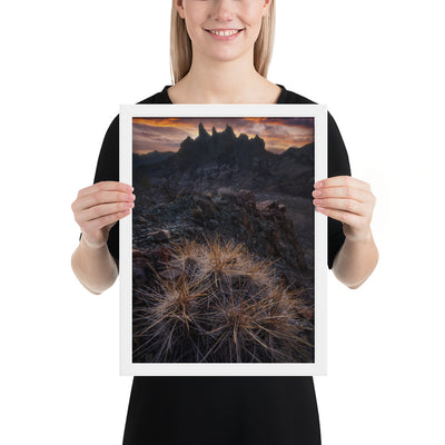 Mule Ears Sunrise Framed Luster