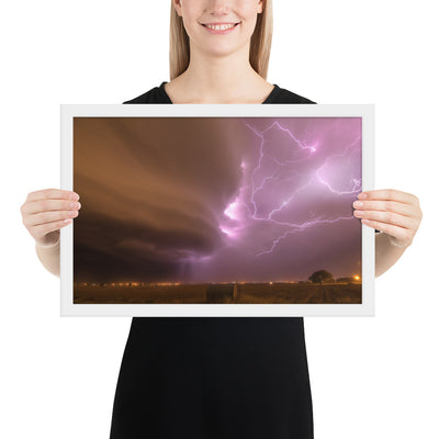 Dust Storm Supercell Framed Luster