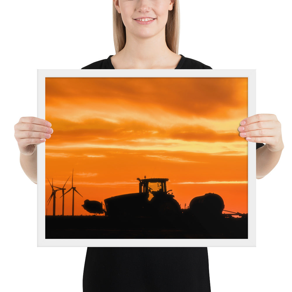West Texas Tractor Framed Luster