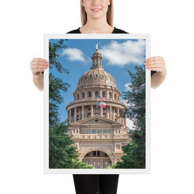 Texas State Capitol Framed Luster