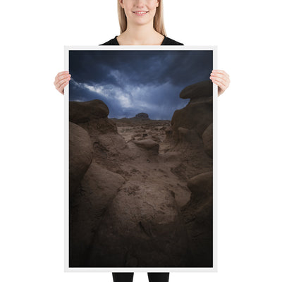 Goblin Valley Storm Framed Luster