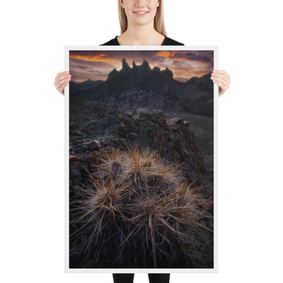 Mule Ears Sunrise Framed Luster